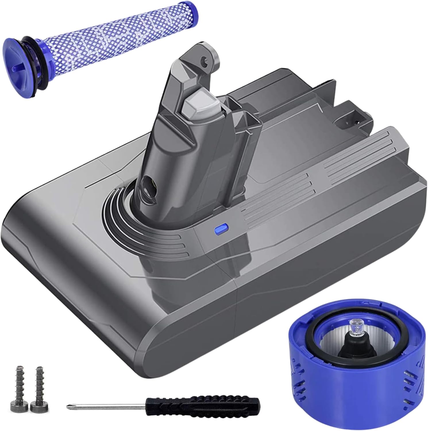 ダイソン互換 V6 SV08 SV09 バッテリー 掃除機 交換用 3000mAh 長寿命